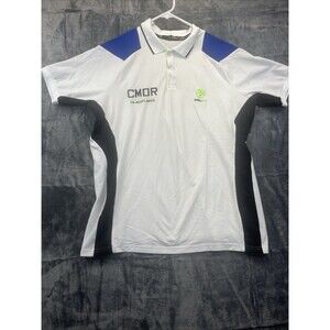 RLX Ralph Lauren Polo Short Sleeve XL White Shirt CMDR Atlantic Green